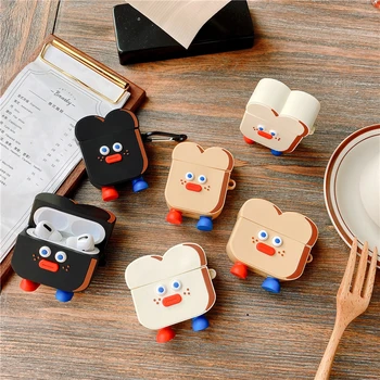

Earphone Case For Airpods Pro Case Silicone Toast Anime Soft Headphone Case for Apple Air Pods 1/2 Earpods Protective Cover YGK