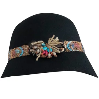 

Korean Casual Hat Woolen British Dome Hat Female Wild Fisherman Hat