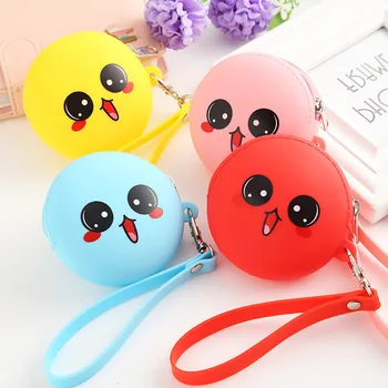 

2019 Cartoon Silicone Coin Purse Women Key Wallet Coin Bag Phone Cable Data Line Storage Charger Package Bluetooth earphone Bags