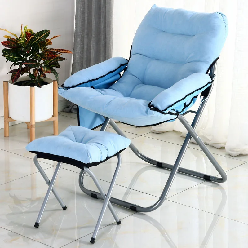 

Lazy Couch Reclining Single Folding Computer Chair Leisure Net Red Small Lounge Dormitory Bedroom Moon Chair