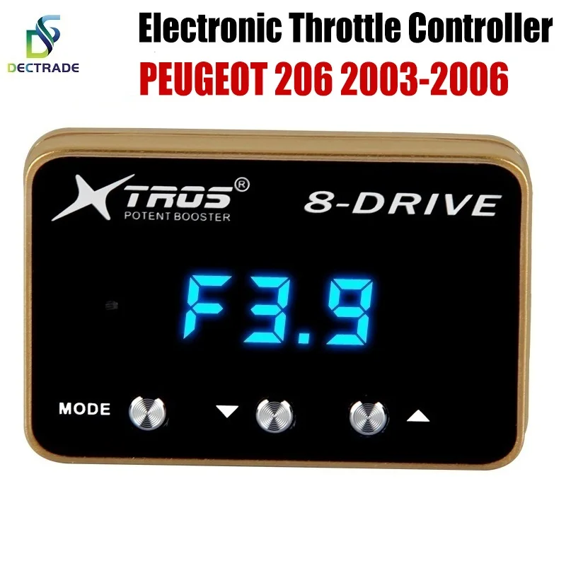 Dectrade Car Electronic Throttle Controller Racing Accelerator Potent Booster For Peugeot 206 2003-2006 Tuning Parts 8 Drive