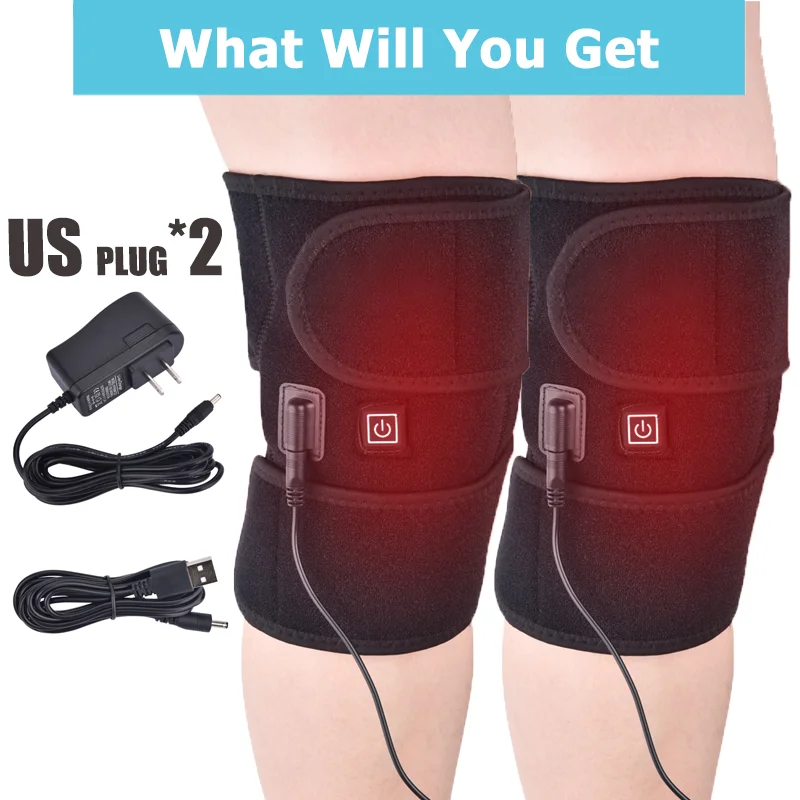 Heating Knee Pads Knee Brace Support Pads Thermal Heat Therapy Wrap Hot  Compress Knee Massager For Cramps Arthritis Pain Relief - Relaxation  Treatments - AliExpress