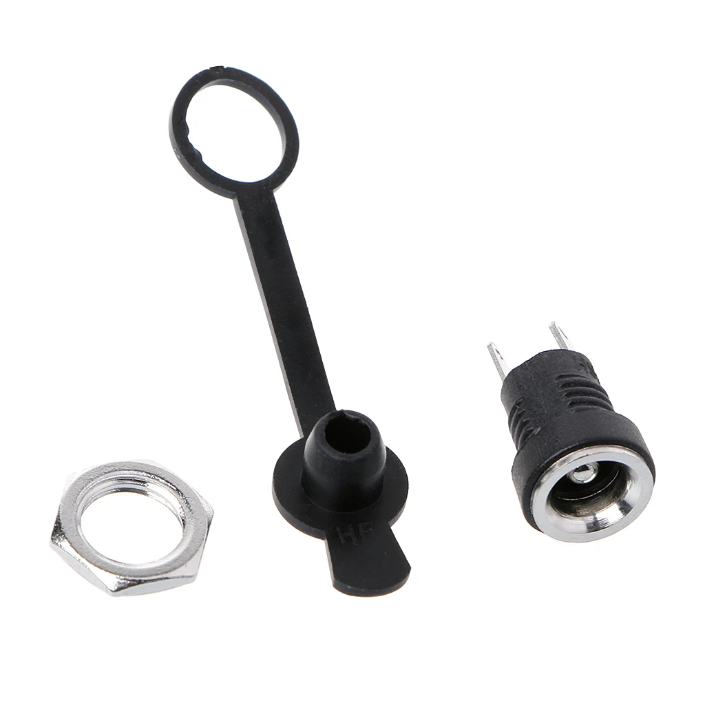

5.5mmx2.5mm Female DC Power Jack Plug Socket Waterproof Panel Mount Connector