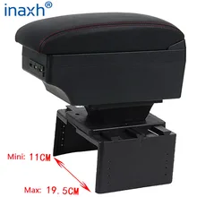 Accoudoir central universel de voiture, boîte de rangement d'accessoires de voiture, boîte de modification, pièces de rénovation avec USB