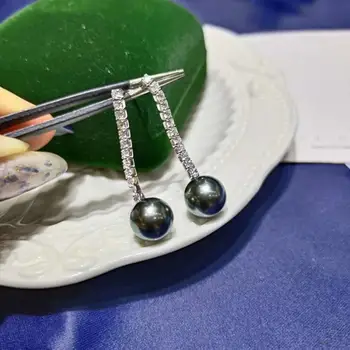 

Tahitian Pearl S925 sterling silver Stud Earrings