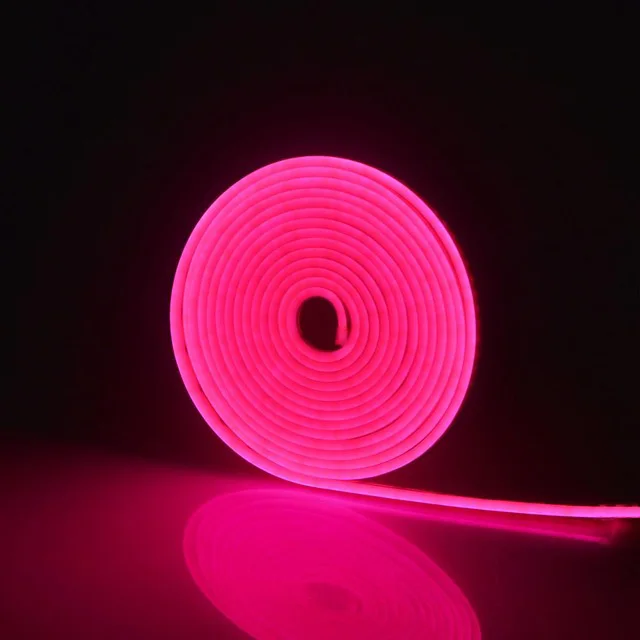 Pink 220 В гибкая светодиодная лента неоновая лента SMD 2835 120 светодиодов Мягкая Веревка светильник SMD 2835 силиконовая резиновая трубка светильник ing - Испускаемый цвет: Pink
