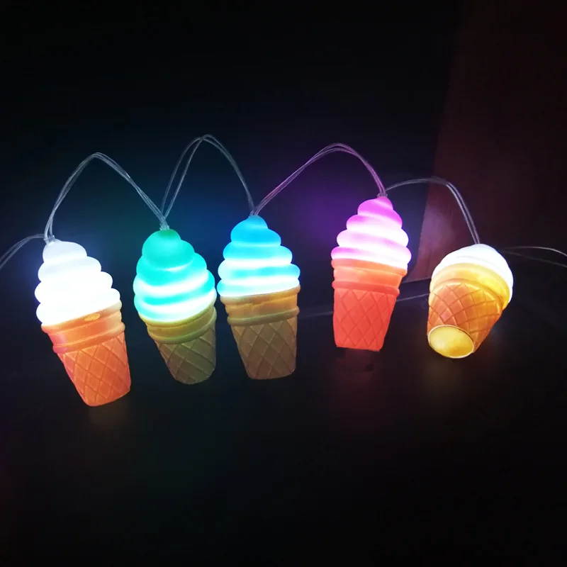 

1.1M10LED Ice Cream Luminescent Gift LED Lamp Battery Box Lamp String Creative Novelty Decorative Home Lamp String