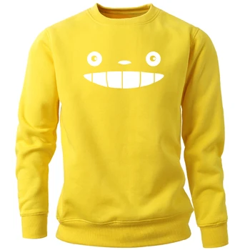 

Totoro Spider Man Sweatshirts Hoodies Men Japan Anime Crewneck Sweatshirt Winter Jumper Fleece Movie Miyazaki Hayao Streetwear