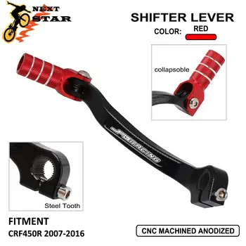 

Motorcycle CNC Aluminum Folding Shifter Shift Pedal Lever Anti-fall For Honda CRF450R CRF 450R 450 R 2007 2008 2009 2010-2016