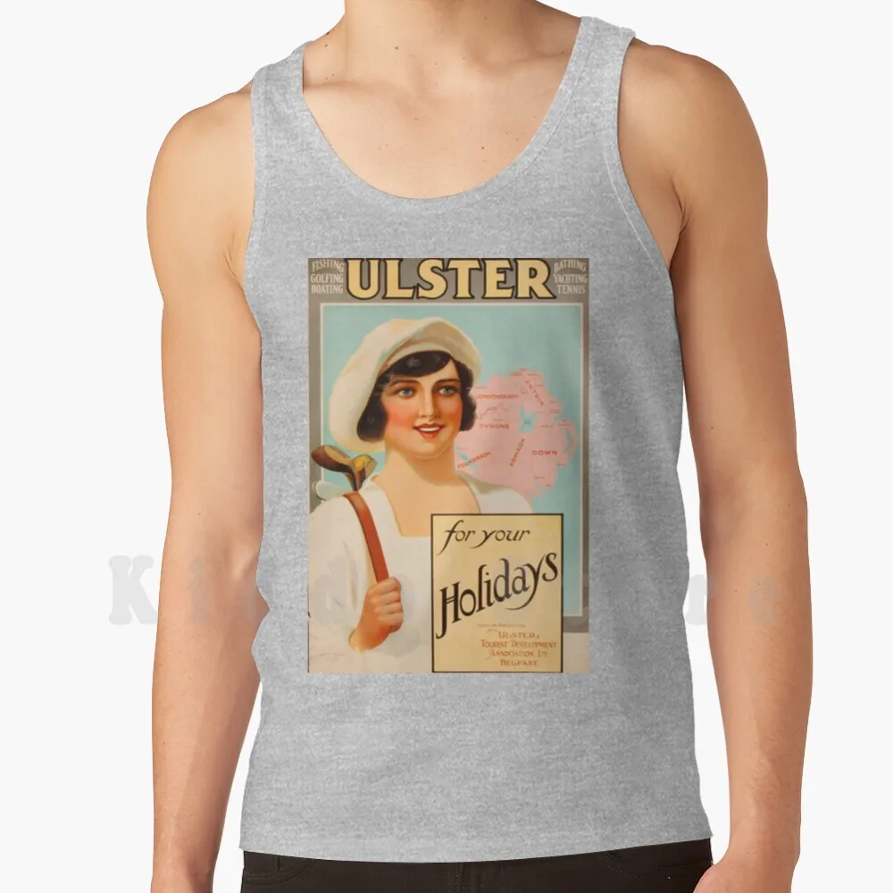 世界の休日のためのヴィンテージのタンクトップ、米国の旅行のための綿100%