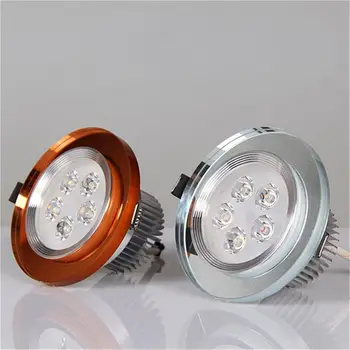 

1 Pc Crystal Downlight With LED Source Round 5w Decorative LED Ceiling Spotlights 500lm For Living Room Bedroom Kitchen Bathroom