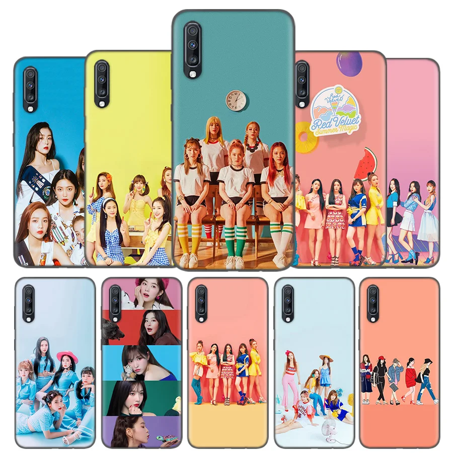 

Silicone Case Cover For Samsung Galaxy A50 A80 A70 A40 A30 A20 A20e A10 A9 A8 A7 A6 Note 8 9 10 Plus 2018 5G Red Velvet K Pop