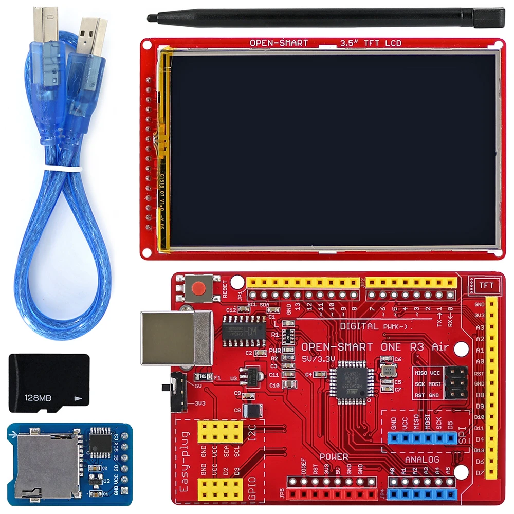3 5 Inch Tft Lcd Display Kit 400x240 Touch Screen Breakout Easy Plug Air Board Microsd Module Cable Compatible For Arduino Industrial Computer Accessories Aliexpress