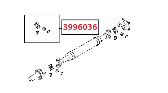Propshaft U-JOINT For FORD TRANSIT FY 2000-2006 & LAND ROVER DEFENDER 1987-2006 & LAND ROVER DEFENDER 2007-