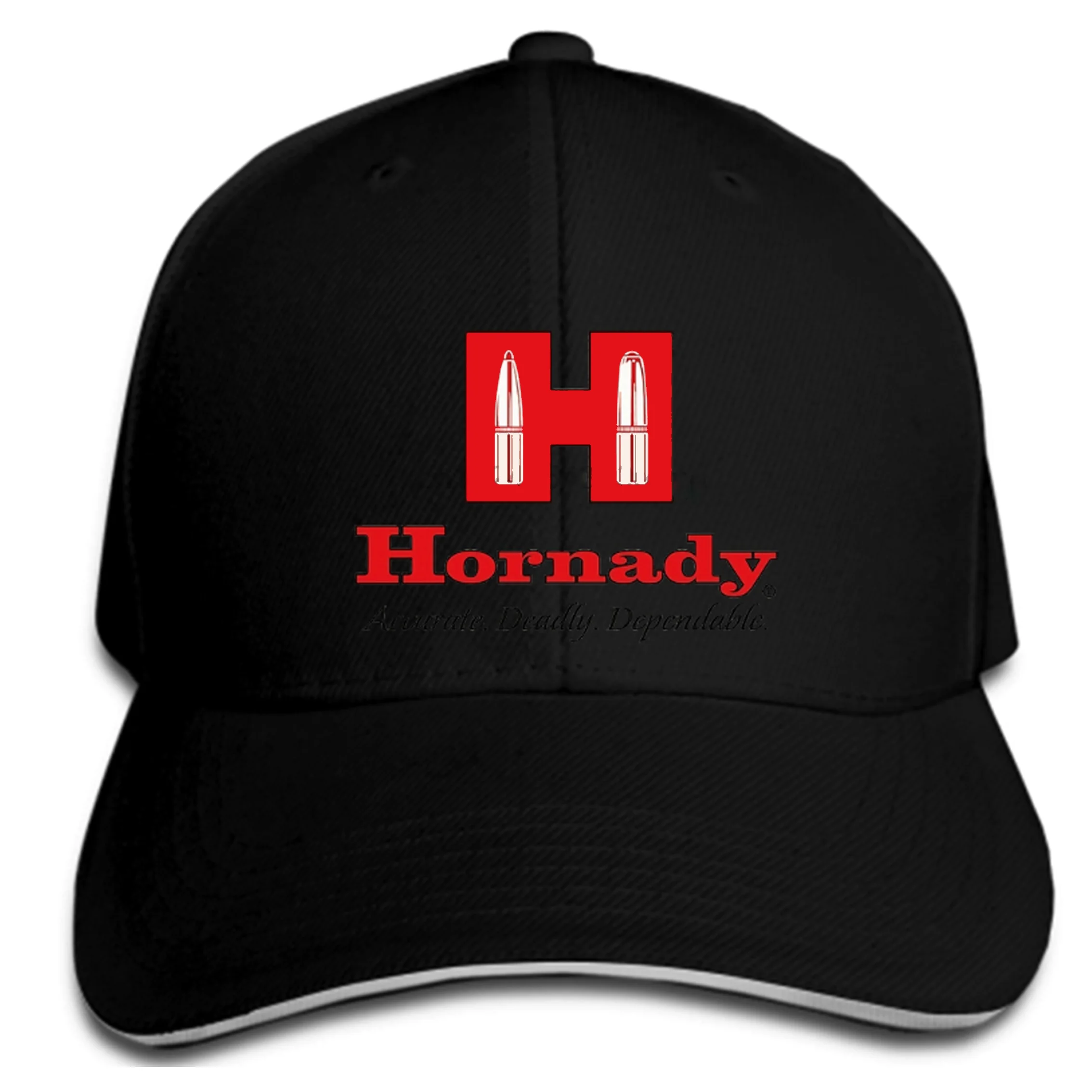 Бейсболки в стиле хип-хоп, забавная мужская шапка, кепка, Черная кепка с надписью Hornady Acurate Deadly, надежная Кепка с логотипом, новая мода 1