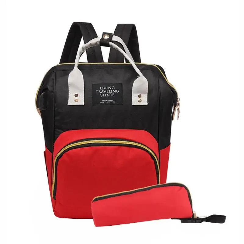 2 шт./компл. Мумия Материнство USB рюкзак уход за ребенком подгузник сумка пеленки кормящих клатч дорожная сумка Оксфорд ткань уличные сумки - Цвет: as picture
