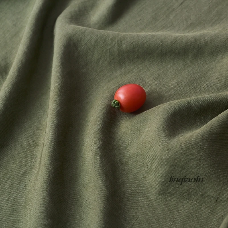 Льняной Мужской Шелковый саржевый стиль Удобная именная Одежда Ткань высокого класса льняная ткань