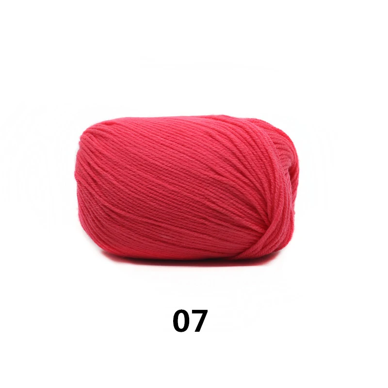 36pcs 07 6 шт. НИТКИ ДЛЯ ВЯЗАНИЯ Штраф Камвольной Пряжи Нити Хлопка Смешанная Пряжа Экологичный Красочные Струны для Ручного Вязания Свитер - Цвет: 36pcs 07