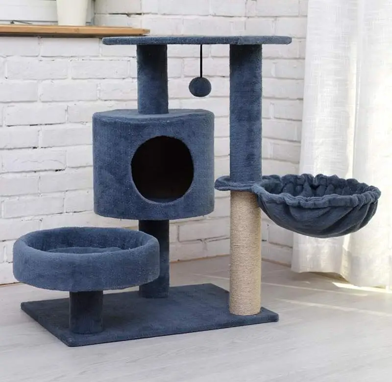 

. Mao jia zi Cat Nest One-piece Cat Climbing Frame Cat Chamfer Villa Large Cat Tower Luxury Scratching Board Cat Tree Cat Scratc