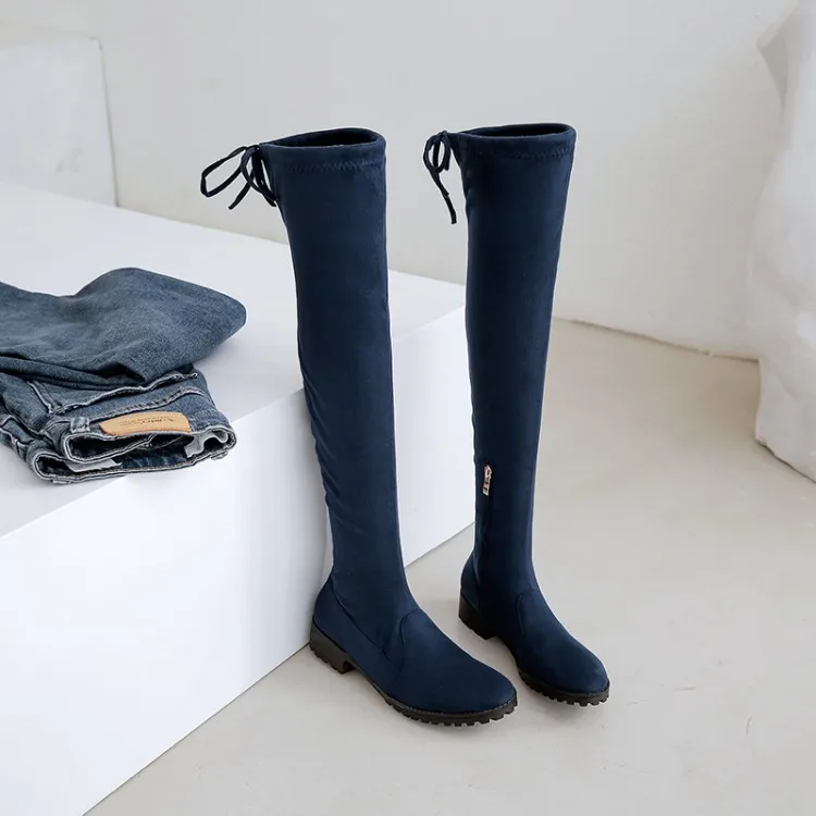 Big Size 9 10 11 12 thigh high boots knee over the women ladies shoes woman winter | Обувь