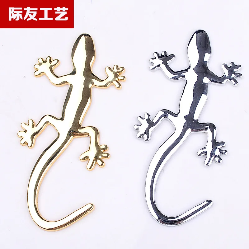 Автомобиль установлен Чистый Металл Gecko наклейка на бампер 3D Gecko наклейка на бампер Стандартный клевые автомобильные аксессуары для изменения внешнего вида оптом ок Н