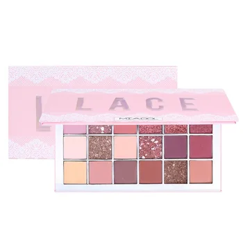 

18Colors brown nude and brick red soft glam eyeshadow makeup palette for beginner matte and shimmer