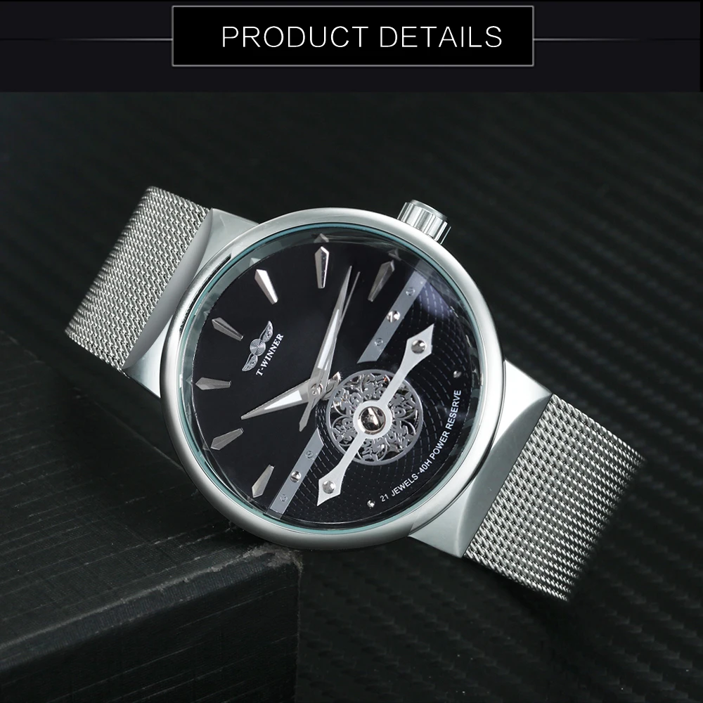 Часы наручные WINNER Мужские механические автоматические водонепроницаемые Модные