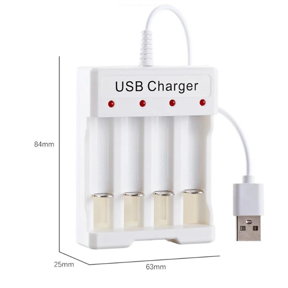 USB Fast Charge 4 Slots AA AAA Battery Charger For Rechargeable Nimh Nicd Battery Station Charging Adapter DC1.2V 250mA charger adapter battery charger fast charger battery charger adapter