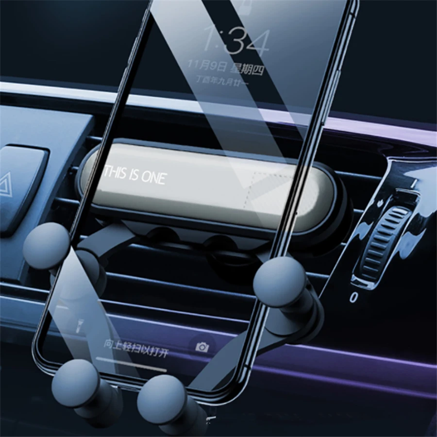 Gravity Car Phone Holder Phone Holder In Car for iPhone Samsung Huawei Universal Air Vent Mount Holders No Magnetic Mobile Stand