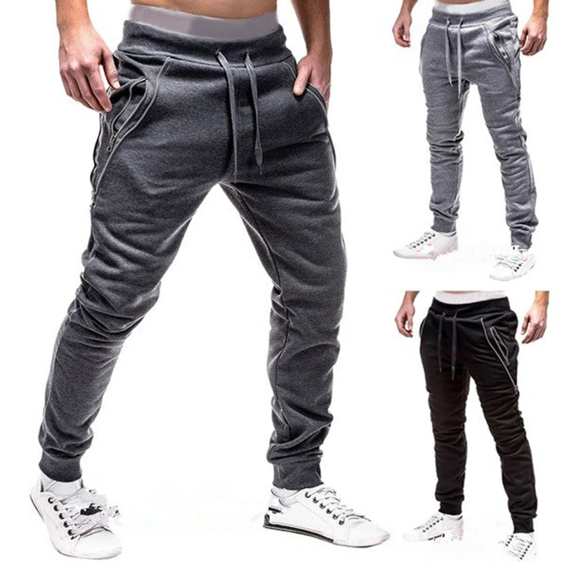 Pantalones de chándal informales para hombre, pantalón de chándal de pitillo, Hip novedad AliExpress Ropa de hombre