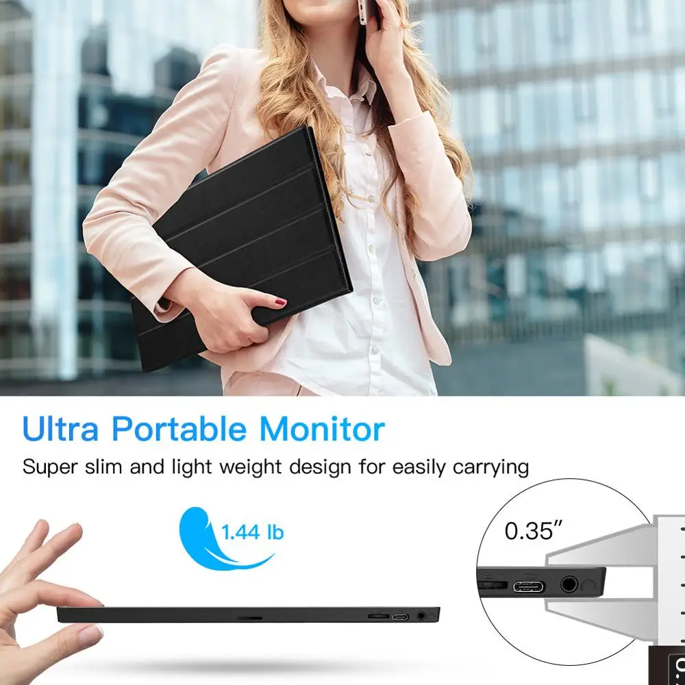 Eyoyo EM15K портативный монитор 15 6 &quotсветодиодный USB Type C Hdmi gamer ips 1080p HDR FHD дисплей для