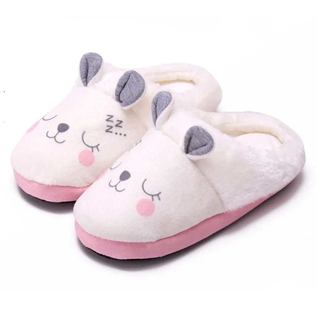 Toddler Infant Kids Baby Warm Shoes Boys Girls Cartoon Soft-Soled Slippers Children Slippers Home Thicken indoor non-slip Cute