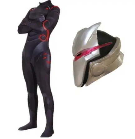 Men Детский костюм для косплея для взрослых, Omega Oblivion link Zentai, боди, комбинезоны, светодиодная маска на Хэллоуин - Цвет: Men