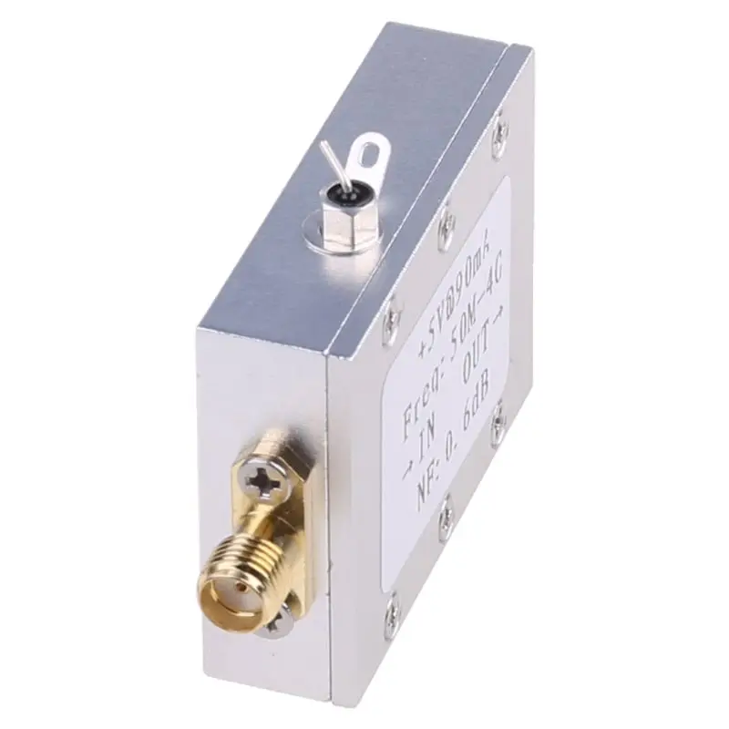 RF Amplifier Low Noise Amplifier Ham Radio Module LNA 50M-4GHz NF=0.6dB RF FM HF VHF UHF Ham Radio -110dBm