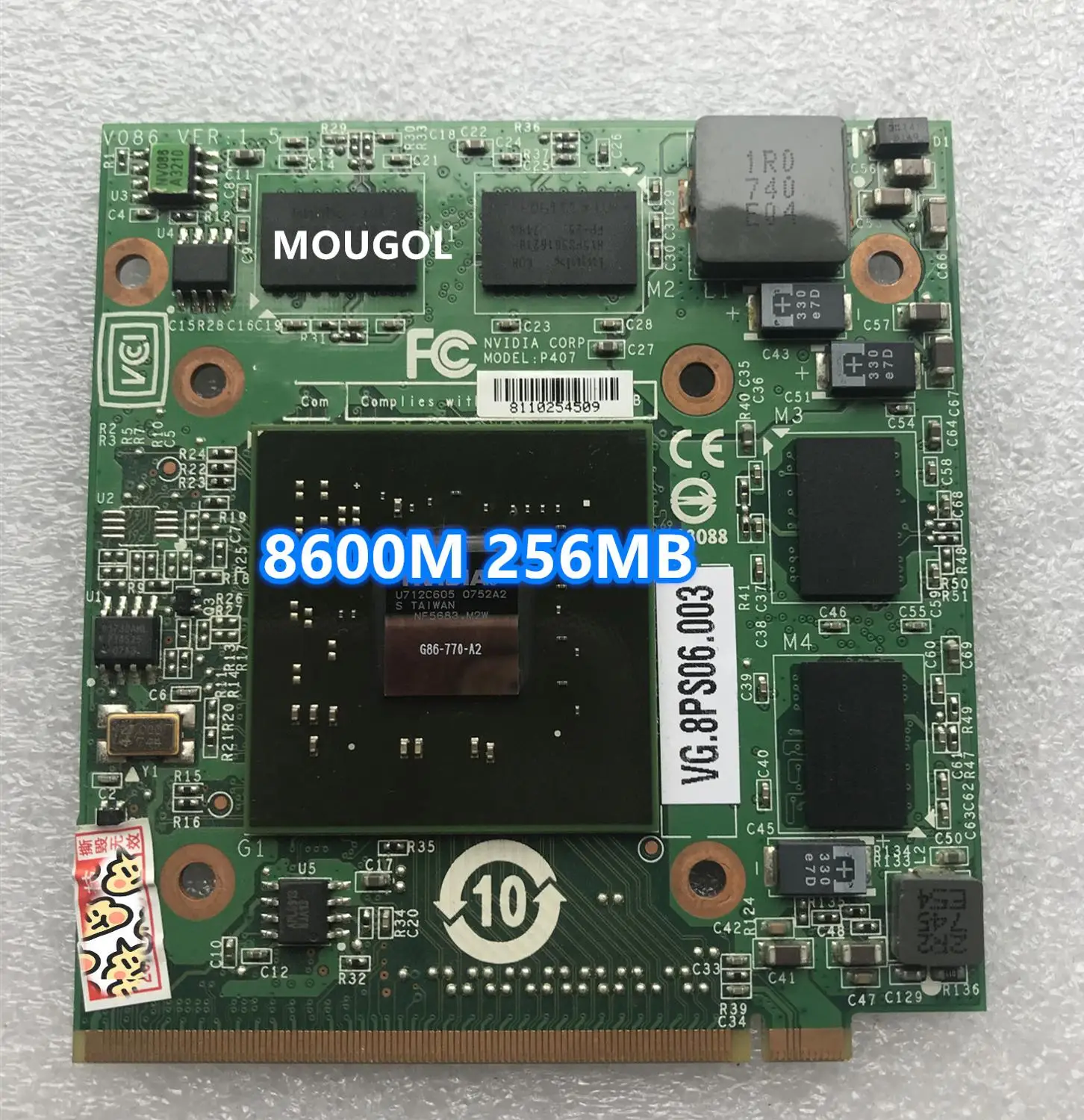 VG.8PG06.002 VG.8PG06.001 8600M GT 8600mgt VGA видеодисплей ccard для 5920G 5930G 6530G 6920G 6930G 6935G 7520G 7720G 8730G di |