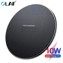 Олаф 10 Вт Qi Беспроводное зарядное устройство для samsung Galaxy S10 S9/S9+ S8 Note 9 USB быстрая зарядка для iPhone 11 Pro XS Max XR X 8
