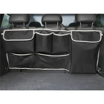 

Car Trunk Organizer Back Seat Storage Box Bag 100cm Oxford Car Multi-Function Bag Black