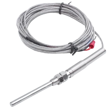 

K Type 50x5mm 800C Probe Thermocouple Temperature Sensor Cable 9.8ft 3 Meters