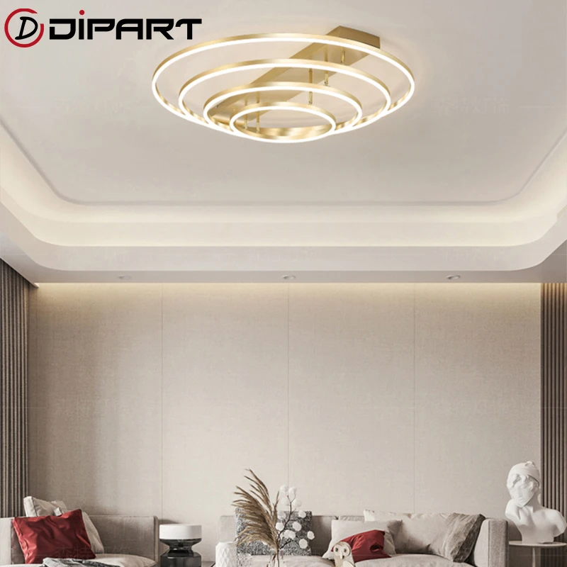 

Modern Coffee/Black/Gold Plated Modern led Ceiling lights for foyer bedroom corridor living room AC90-260V ceiling lamp fixtures