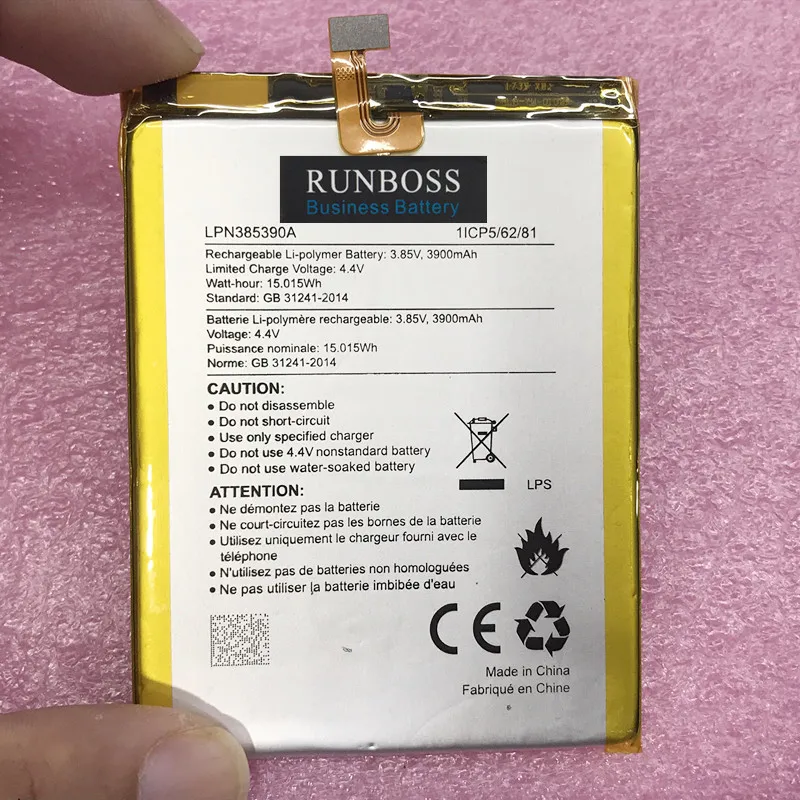 3.85V 3900mAh LPN385390A Battery for Hisense E76mini the little dolphin pro Batteria