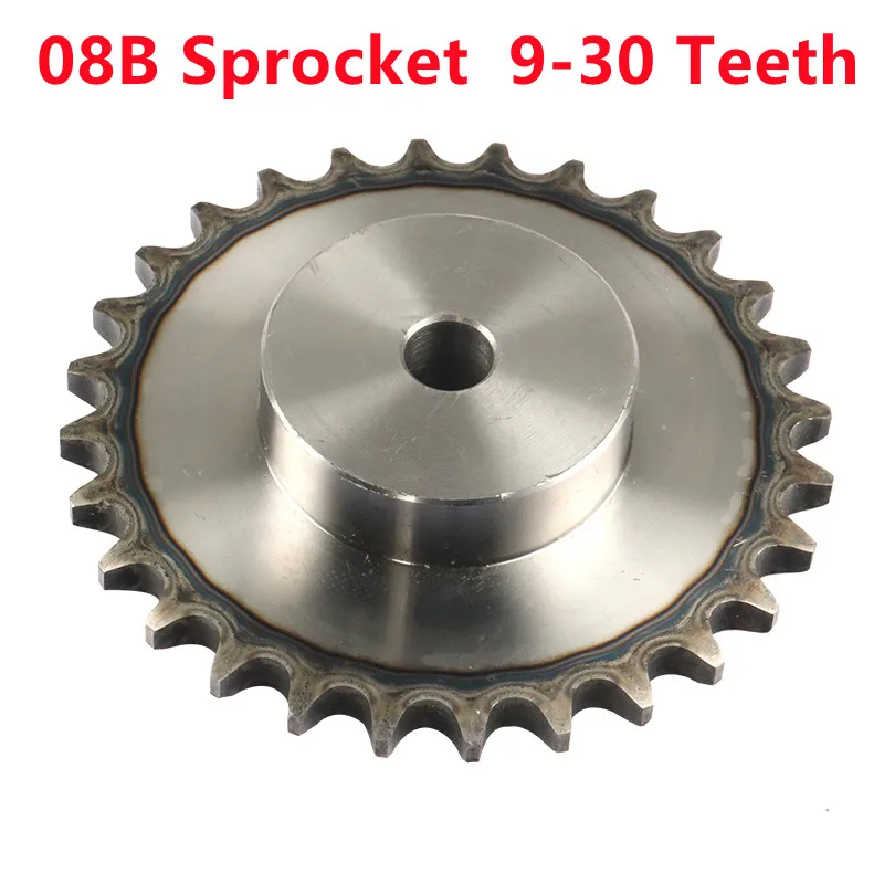 Peça 08b Roda Dentada 10 12 14 15 16 17 18 20 21 24 Dente Rolo de Corrente Engrenagem Passo 12.7 mm Industrial 428 Roda Dentada 1