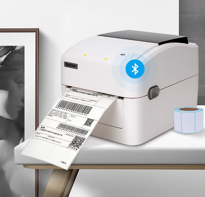 Free shipping 152mm/s thermal label printer 25mm-115mm barcode support QR code | Компьютеры и офис