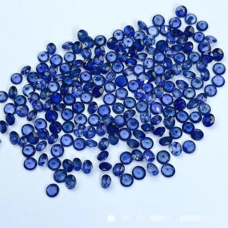 Natural Dark Blue Sapphire Loose Stone VS Grade Chinese Sapphire Gemstone for DIY Jewelry 3MM*3MM