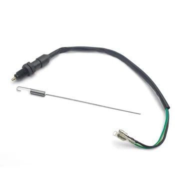 

Rear Brake Switch Brake Light Switch Cable Wire Screw Type with Spring for 250 Scooter Moped Motorcycle Motorbike ATV GO KART