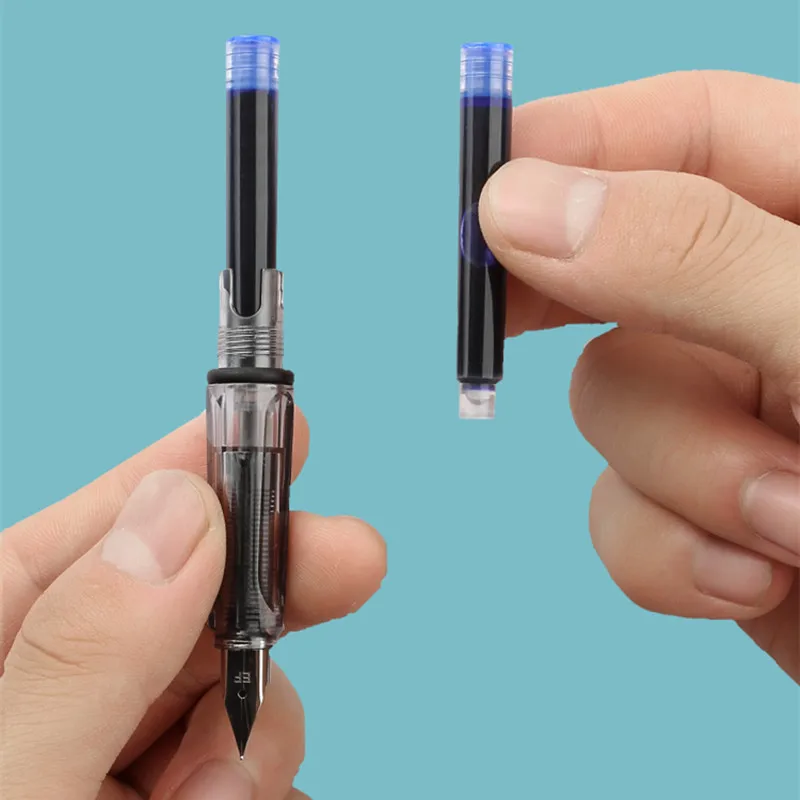 2.6/3.4mm Disposable Fountain Pen Ink Cartridge Pen Refill Black/Red/Blue Ink Set School Office Supplies Stationery Gifts 50pcs 4