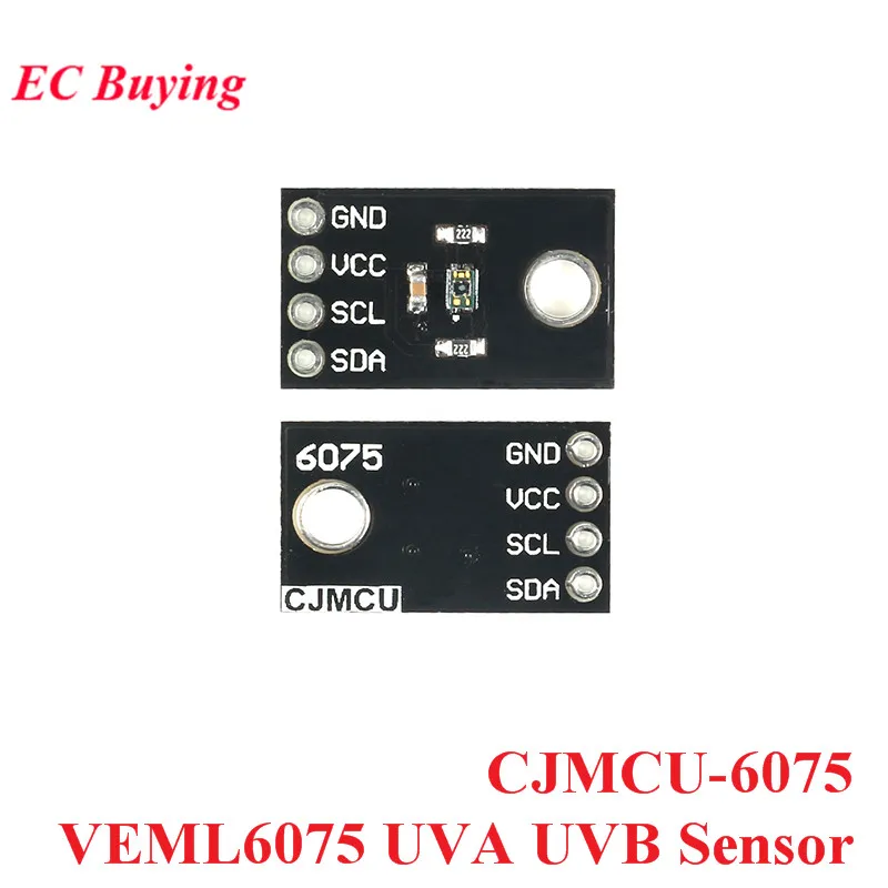 Обнаружение ультрафиолета модуль датчика VEML6075 VEML6070 UVA UVB S12SD GY-8511 ML8511 модуль ультрафиолетового излучения датчик света для Arduino - Цвет: CJMCU-6075