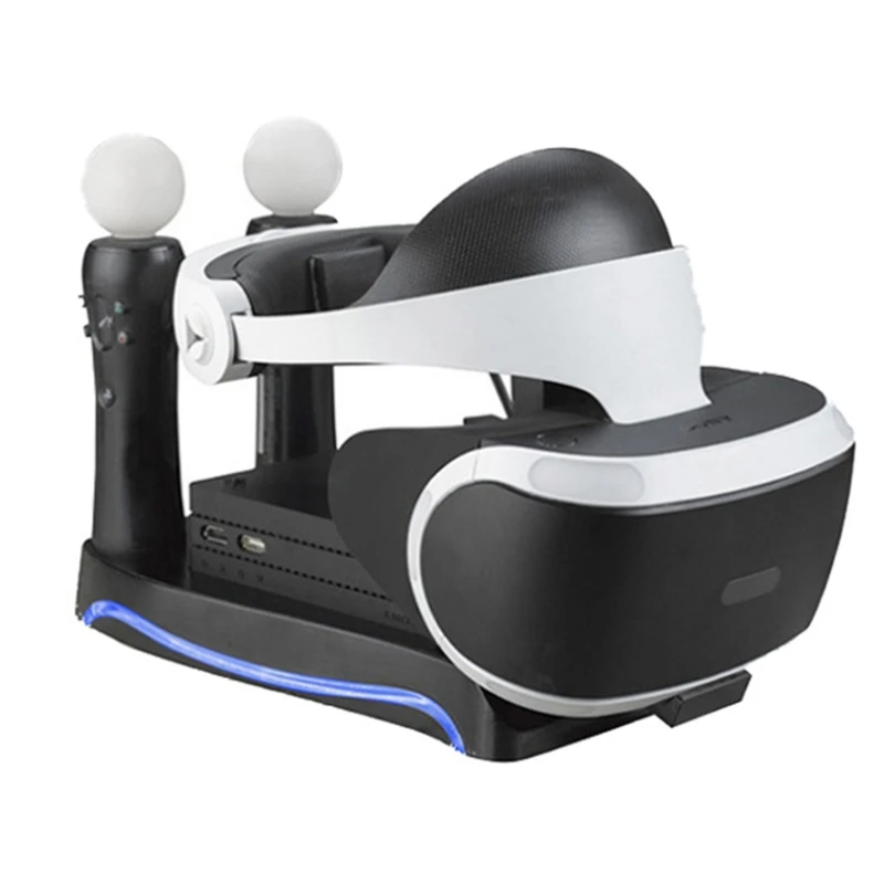 2021 новый 4 в 1 PS VR 2-го поколения вертикальный стенд PS4 очки коннектор для хранения
