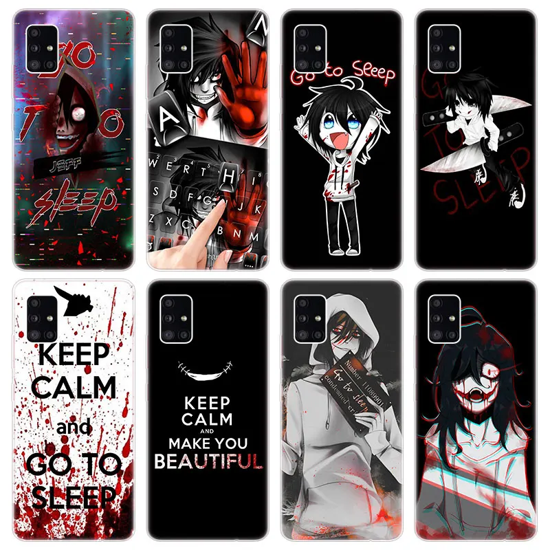 Чехол с аниме Jeff The Killer для Samsung Galaxy A03S A10S A20E A20S A21 A30 A40 A42 A90 J2 J3 J5 J7 2016 2017 J6 J8 + 2018 |