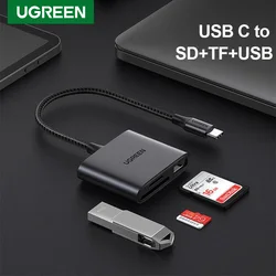 Ugreen – lecteur de cartes Micro SD, USB C, Type C vers SD, pour PC, iPad, accessoires pour ordinateur portable, adaptateur de mémoire SD pour téléphone 