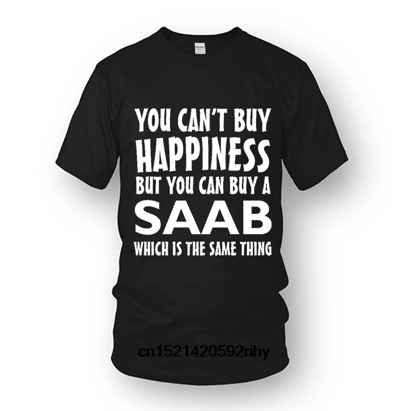 Новое поступление 2018 Мужская футболка новинка Saab автомобиль внедорожник подарок